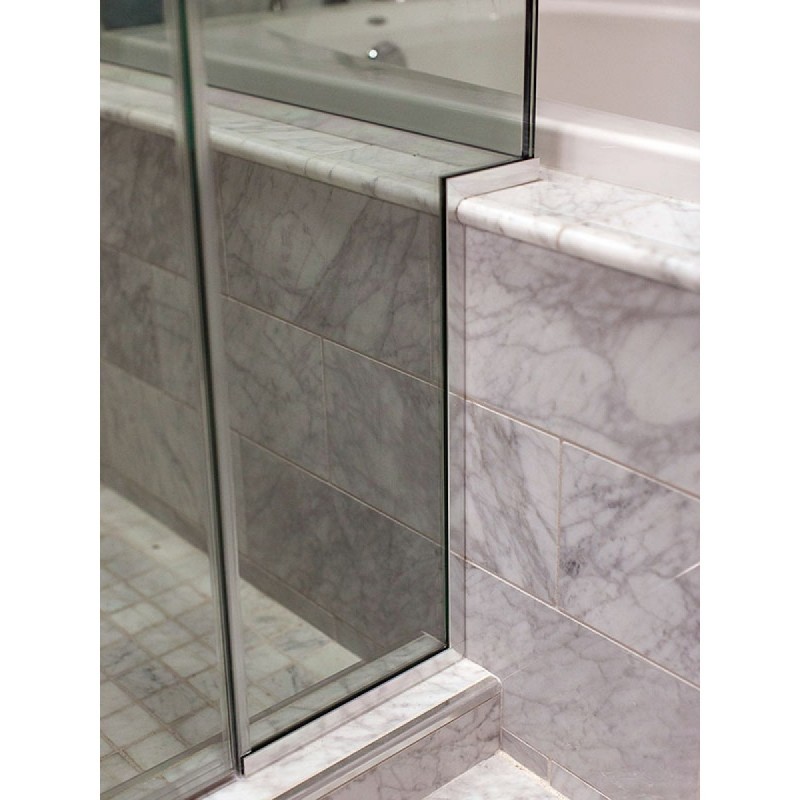 Aluminium UChannel for 10mm Glass Shower Screens