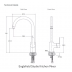 Kitchen Sink Mixer - Englefield Studio EF-97532A-CP