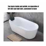 Freestanding Acrylic small apartment bathtub - 1300mm