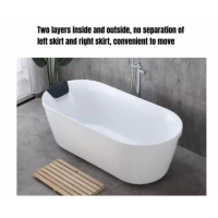 Freestanding Acrylic small apartment bathtub - 1300mm