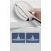 Shower Mixer - Arrow Bathroom 4 Function Shower mixer System Rainfall Shower Combo