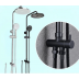 2 In 1 Shower Combination Dual Hose Rain Metal Head - Chrome