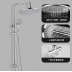 2 In 1 Shower Combination Dual Hose Rain Metal Head - Chrome