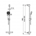 Shower Slide Round - HANSA BASIC JET Style