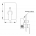 Shower mixer - Goccia Bath Diverter Mains Pressure Chrome