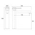 Basin Mixer -  Link Vessel Mixer All Pressure Black