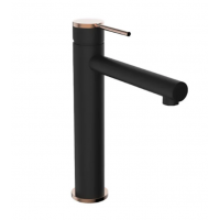 Basin Mixer -  Point Black & Copper