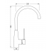 Kitchen Sink  Mixer - Gesto Sink Mixer Gooseneck