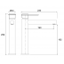 Basin Mixer -  Point Vessel Mixer Black 
