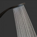 Shower Slide Round - Goccia Black Single Spray Handshower Set