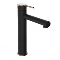 Basin Mixer -  Point Vessel Mixer Black & Copper