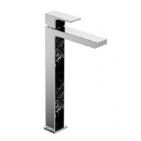 Basin Mixer -  Elements Vessel Mixer with Black Marble Trim