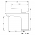 Basin Mixer -  Goccia Black All Pressure
