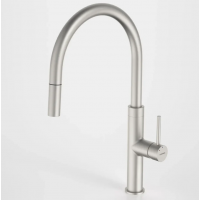 Kitchen Sink Mixer - CAROMA Liano II Pull Out Sink Mixer - Brushed Nickel
