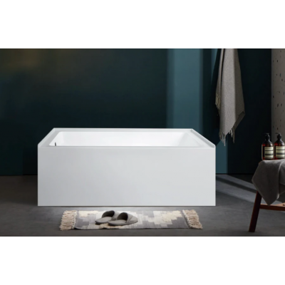 Freestanding Alcove Acrylic Bath Tub 3 Side Skirt 1500mm - Right Hand Drain
