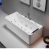 Freestanding Whirlpool Tubs White Back To Wall Acrylic Massage Spa Bath Freestanding Whirlpool Tubs White Back To Wall Acrylic Massage Spa Bath