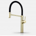 Kitchen Sink Mixer - Carved Spring Neck Pull Out Kitchen Sink Mixer Tap Brass 4 Colors