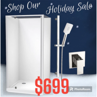 Bathroom Combo With 900x900mm 2 side shower box