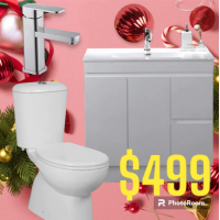 Bathroom Combo With 900mm Freestanding Vanity