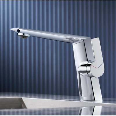 Basin Mixer -  Brass Basin Faucet Single Handle Hole 2012 Chrome