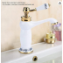 Basin Mixer -  Vintage Floral Ceramic Single Handle Mixer White