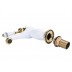 Basin Mixer -  Vintage Floral Ceramic Single Handle Mixer White