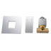 Shower Mixer - Square Series FA0106 + Ceiling Mount Raining Shower Head