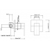 Shower Mixer - Square Series FA0106 + Ceiling Mount Raining Shower Head