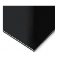 Aluminum Composite Panel ACM Black Sheet - A1220 Black