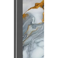 PVC UV Marble Stone Board - Gold Plated