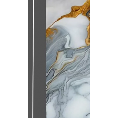 PVC UV Marble Stone Board - Gold Plated