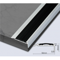 Aluminum alloy stair anti-slip strip