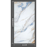 PVC UV Marble Stone Board - Bruno Blue