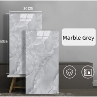 PVC marble grey wall tiles sticker -30x60 cm 10 Pcs