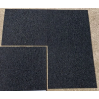 Polyvinyl Chloride Pvc Backing Pp Carpet Tile 50x50cm Black