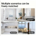 PVC marble grey wall tiles sticker -30x60 cm 10 Pcs