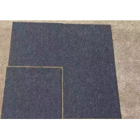 Polyvinyl Chloride Pvc Backing Pp Carpet Tile 50x50cm Dark Grey