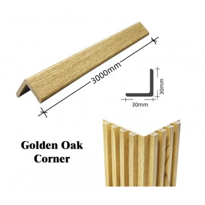 Fluted Panels WPC  L-SHAPE CORNERS - Oak