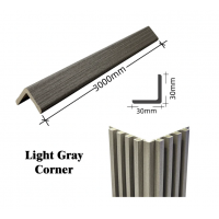 Fluted Panels WPC  L-SHAPE CORNERS - Grey