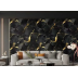 PVC Golden Black Wall tiles sticker 30x30 cm 10 Pcs