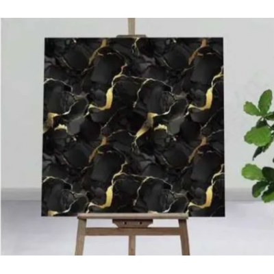 PVC Golden Black Wall tiles sticker 30x30 cm 10 Pcs