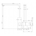 Kitchen Sink Mixer - Square Series KF1010B -Black