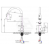 Kitchen Sink Mixer - Round Series KF1019B - Matt Black