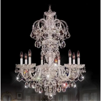 Clear Chandelier Living Room Crystal Ceiling Lamp LED