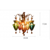 Turkish/moroccan Style Pendant Lamp Brass and Glass