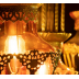 Turkish/moroccan Style Pendant Lamp Brass and Glass