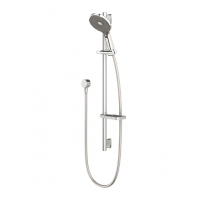 Shower Slide Round - Methven NUI RAIL SHOWER STAINLESS STEEL & GRAPHITE