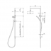 2 In 1 Shower Combination - METHVEN WAIPORI SATINJET SHOWER SYSTEM CHROME WASSCPGR