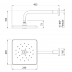 Shower Rose - Methven Waipori MK2 Satinjet Overhead With Arm