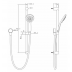 Shower Slide Round - METHVEN WAIPORI SATINJET SHOWER SLIDE BLACK